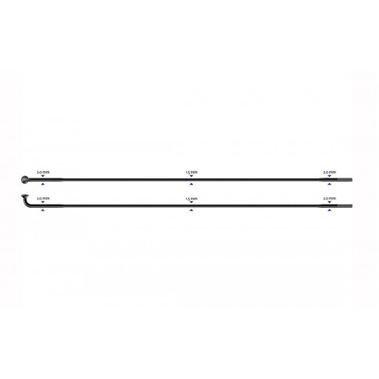 Stipinas 2-1.5-2 x 294 mm Sapim Laser J-Bend
