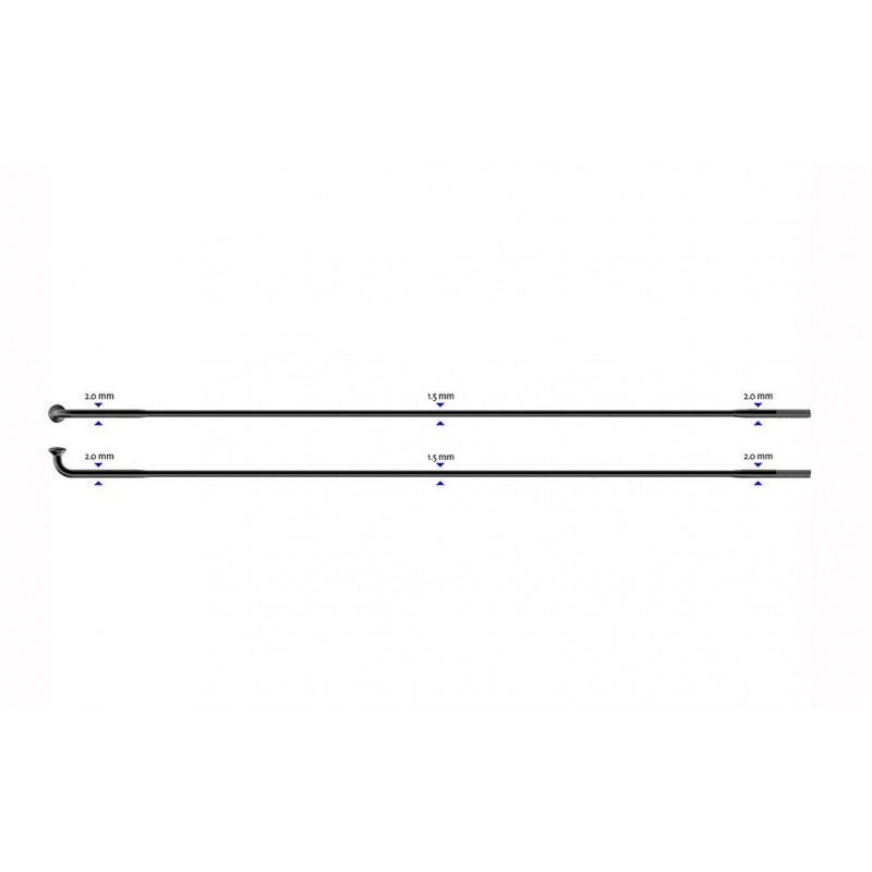 Stipinas 2-1.5-2 x 290 mm Sapim Laser J-Bend