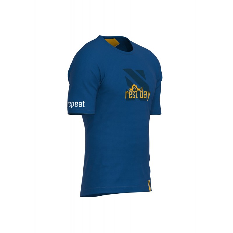 Rest Day - Blue Casual T-shirt  | CLEAR PRICE