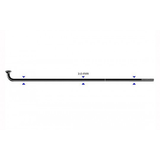 Stipinas 2 x 296 mm Sapim Leader J-Bend