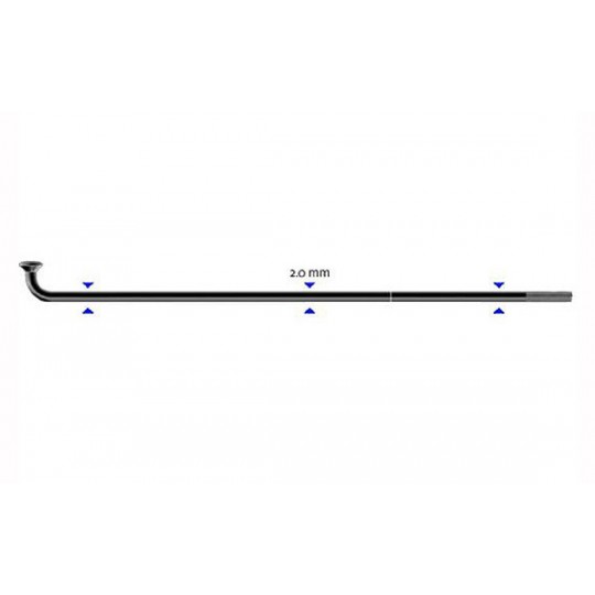 Stipinas 2 x 294 mm Sapim Leader J-Bend