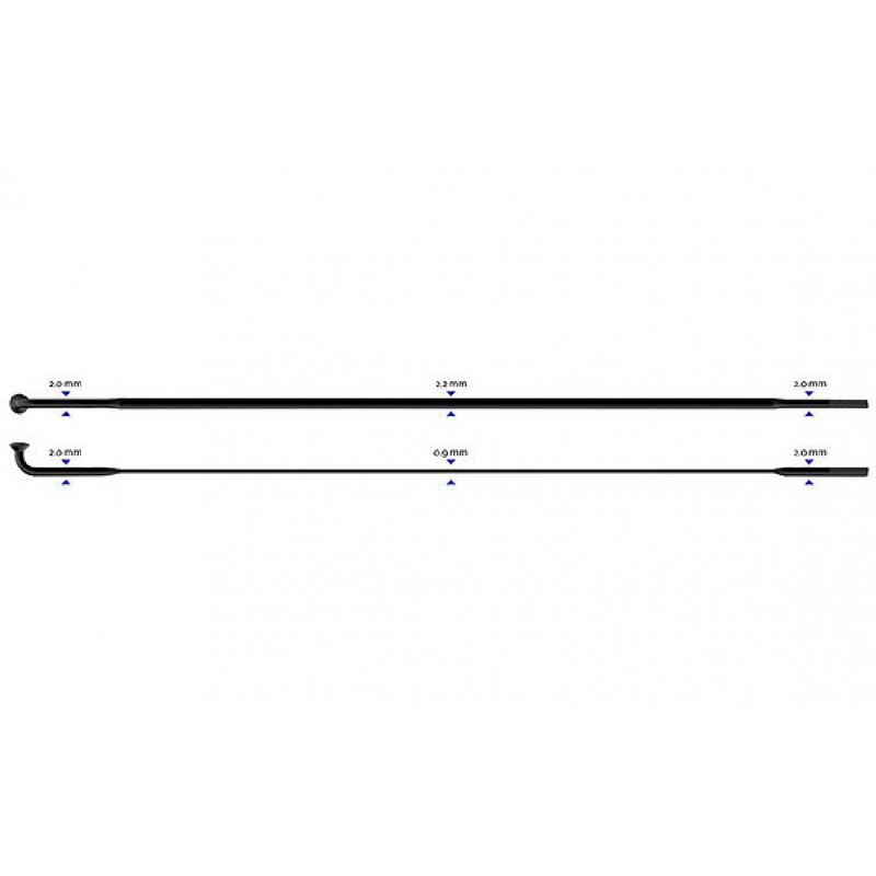 Stipinas 2-2.3-0.9-2 x 296 mm Sapim CX-Ray J-Bend