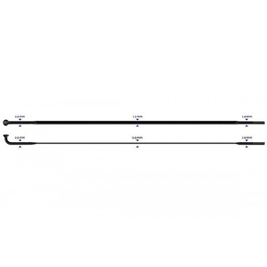 Stipinas 2-2.3-0.9-2 x 294 mm Sapim CX-Ray J-Bend