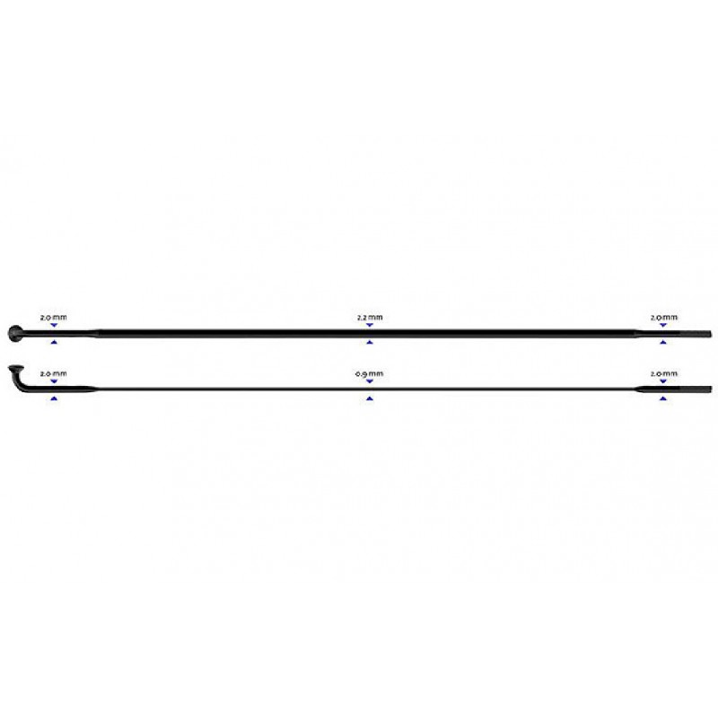 Stipinas 2-2.3-0.9-2 x 290 mm Sapim CX-Ray J-Bend