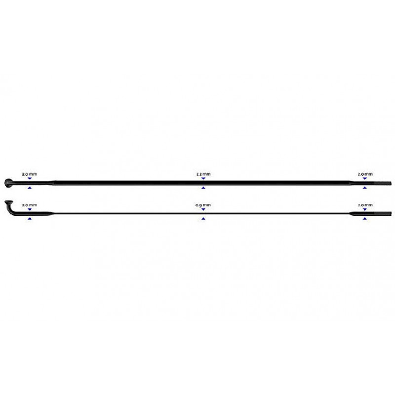 Stipinas 2-2.3-0.9-2 x 284 mm Sapim CX-Ray J-Bend