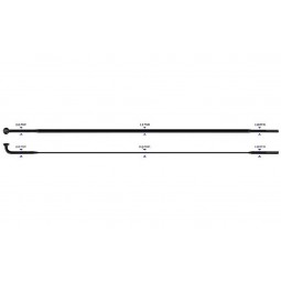 Stipinas 2-2.3-0.9-2 x 282 mm Sapim CX-Ray J-Bend