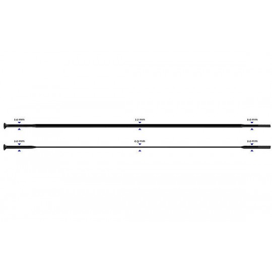 Stipinas 2-2.3-0.9-2.0 x 298 mm Sapim CX-Ray Straight