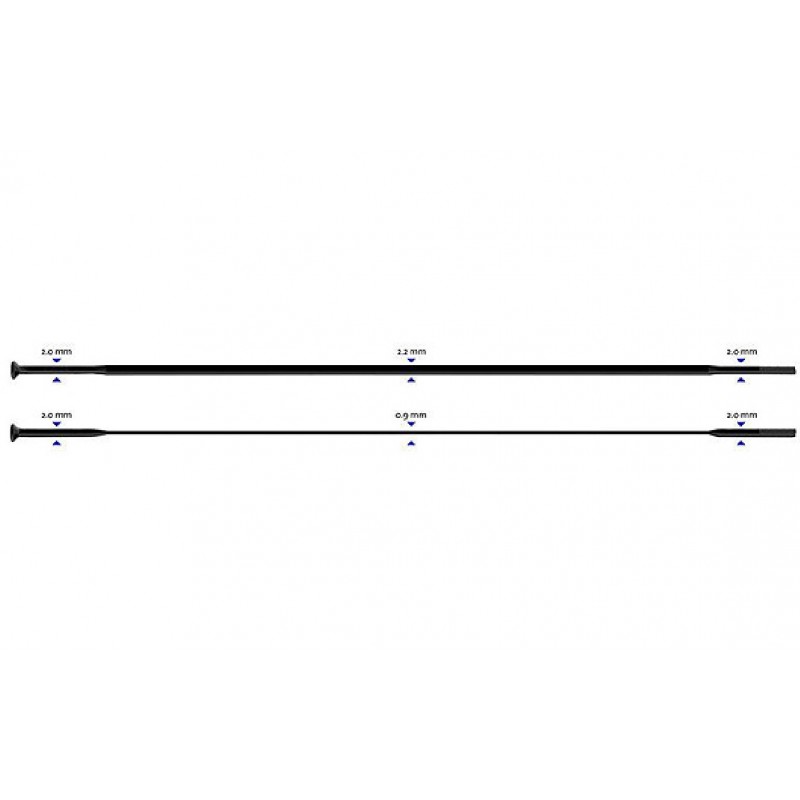 Stipinas 2-2.3-0.9-2.0 x 298 mm Sapim CX-Ray Straight