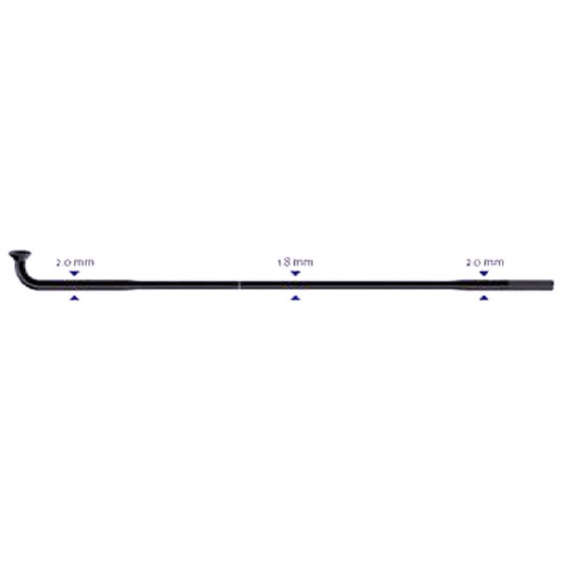 Stipinas 2-1.8-2 x 296 mm Sapim Race J-Bend