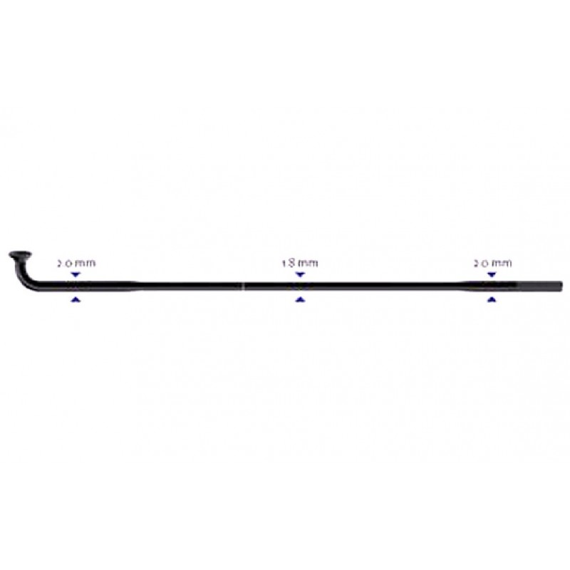 Stipinas 2-1.8-2 x 294 mm Sapim Race J-Bend