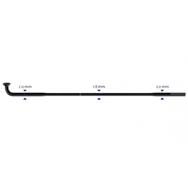 Stipinas 2-1.8-2 x 292 mm Sapim Race J-Bend