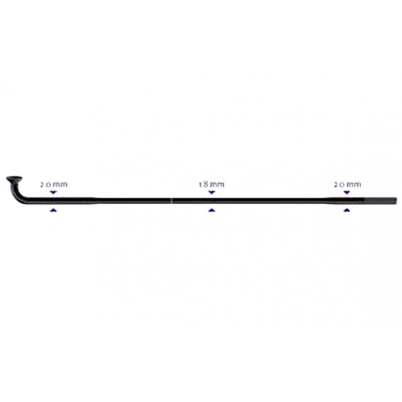 Stipinas 2-1.8-2 x 276 mm Sapim Race J-Bend