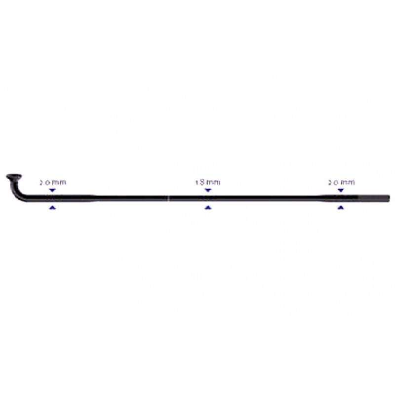 Stipinas 2-1.8-2 x 272 mm Sapim Race J-Bend