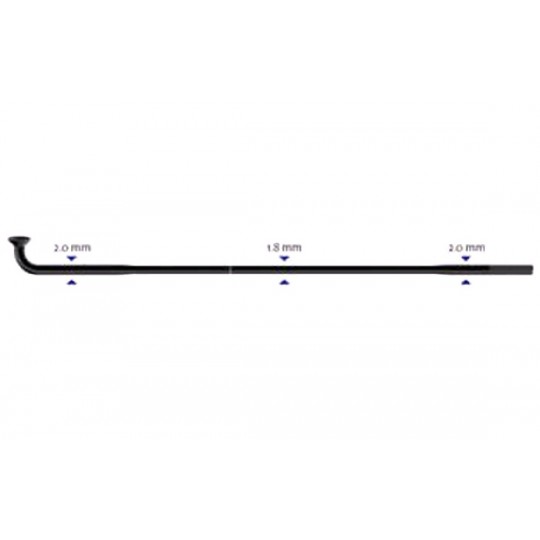 Stipinas 2-1.8-2 x 270 mm Sapim Race J-Bend
