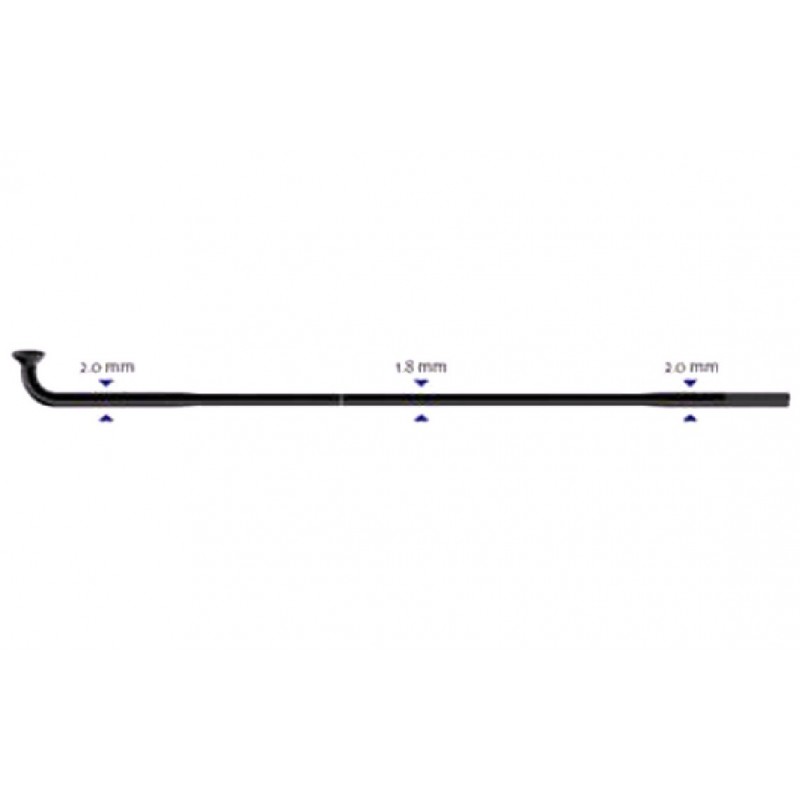 Stipinas 2-1.8-2 x 270 mm Sapim Race J-Bend