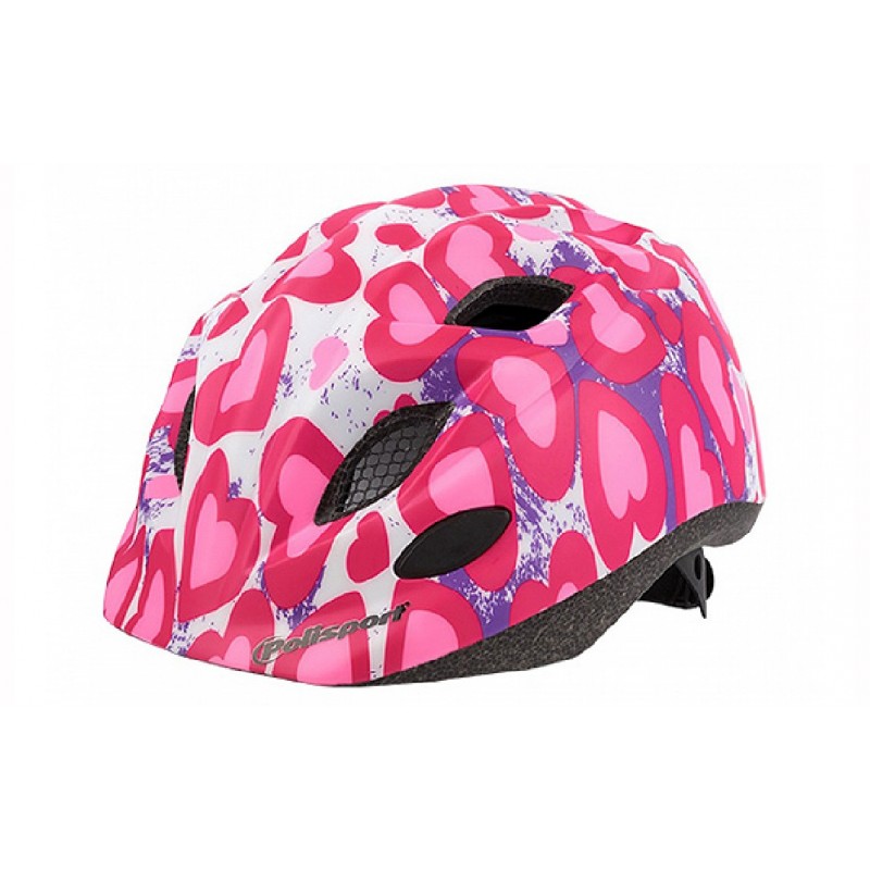 Šalmas dviratininkui Polisport Premium Glitter Heart