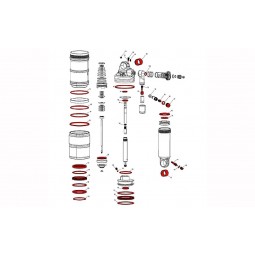 Amortizatoriaus remonto komplektas RockShox Full