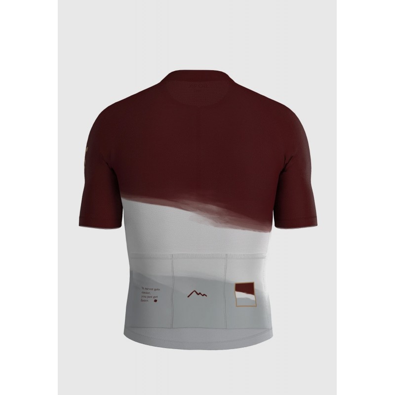 Burgundy-White Classic 2.0 Cycling Jersey  | MOUNTAIN BICYCLES