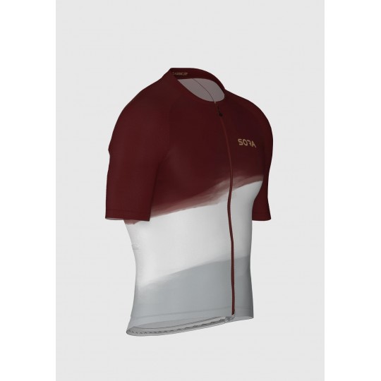 Burgundy-White Classic 2.0 Cycling Jersey  | MOUNTAIN BICYCLES