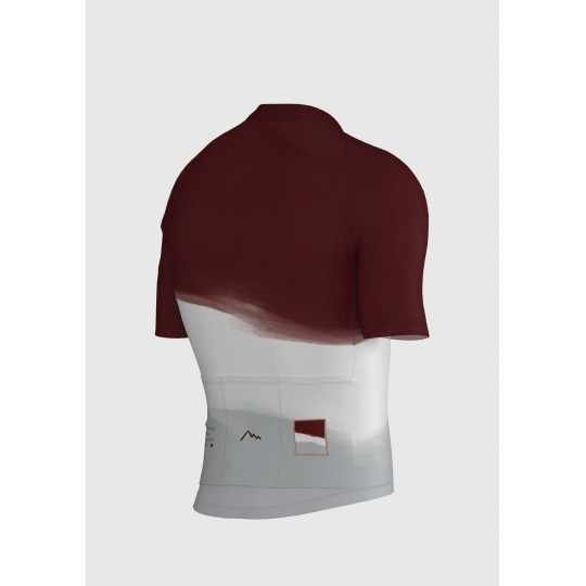 Burgundy-White Classic 2.0 Cycling Jersey  | MOUNTAIN BICYCLES