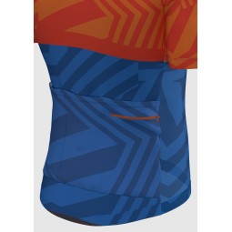 Orange-Blue Regular 3.0 dviratininko marškinėliai | TREKAS