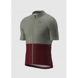 Gray-Maroon Regular 3.0 dviratininko marškinėliai | VISKAS DVIRAČIAMS