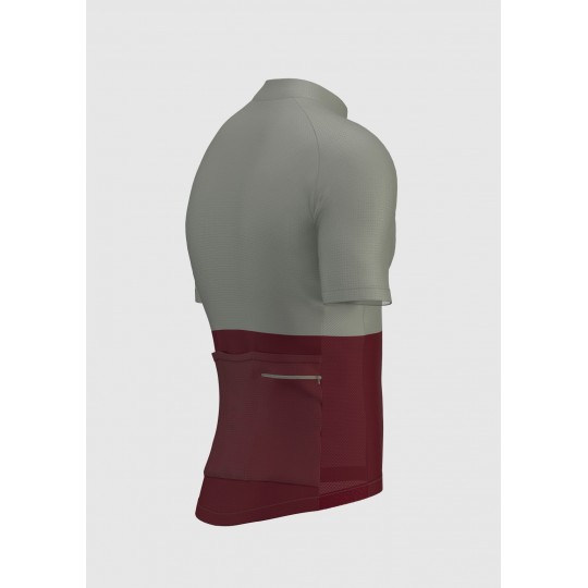 Gray-Maroon Regular 3.0 Cycling Jersey  | Sora Cycling
