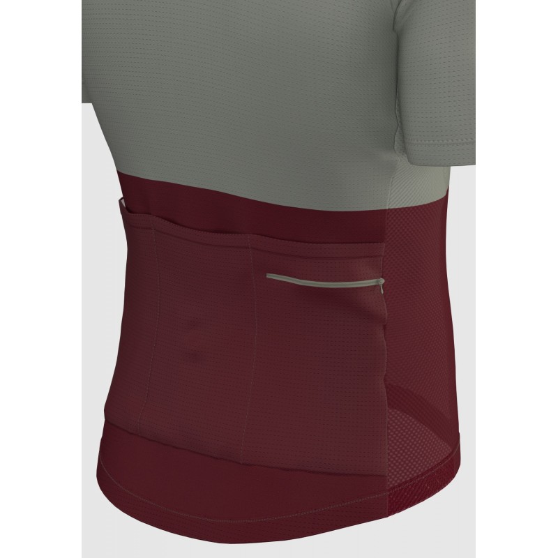 Gray-Maroon Regular 3.0 Cycling Jersey  | Sora Cycling
