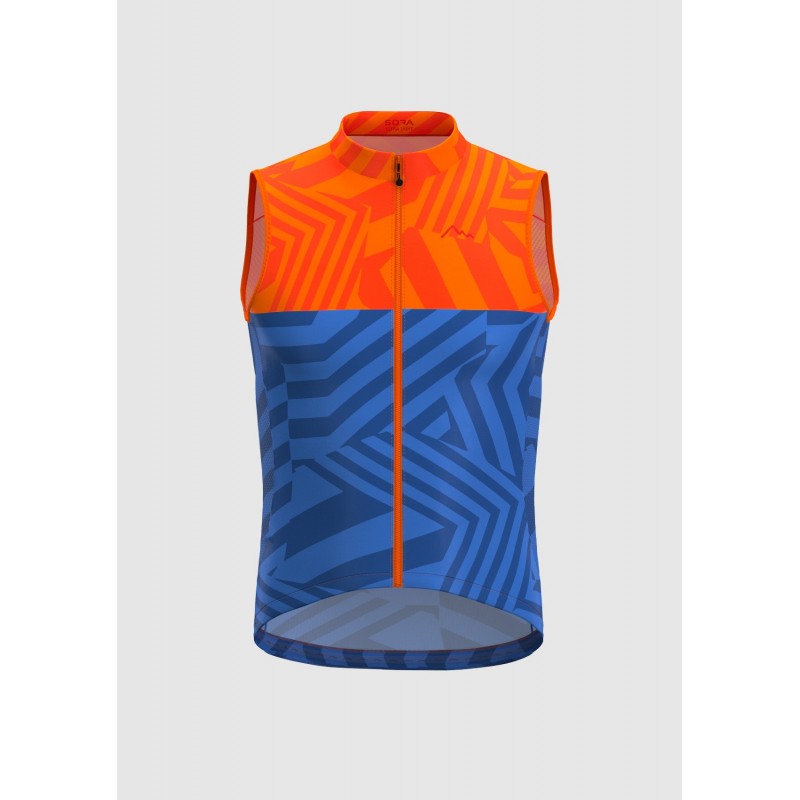 Orange-Blue Ultra Light Cycling Vest  | MOUNTAINBIKES