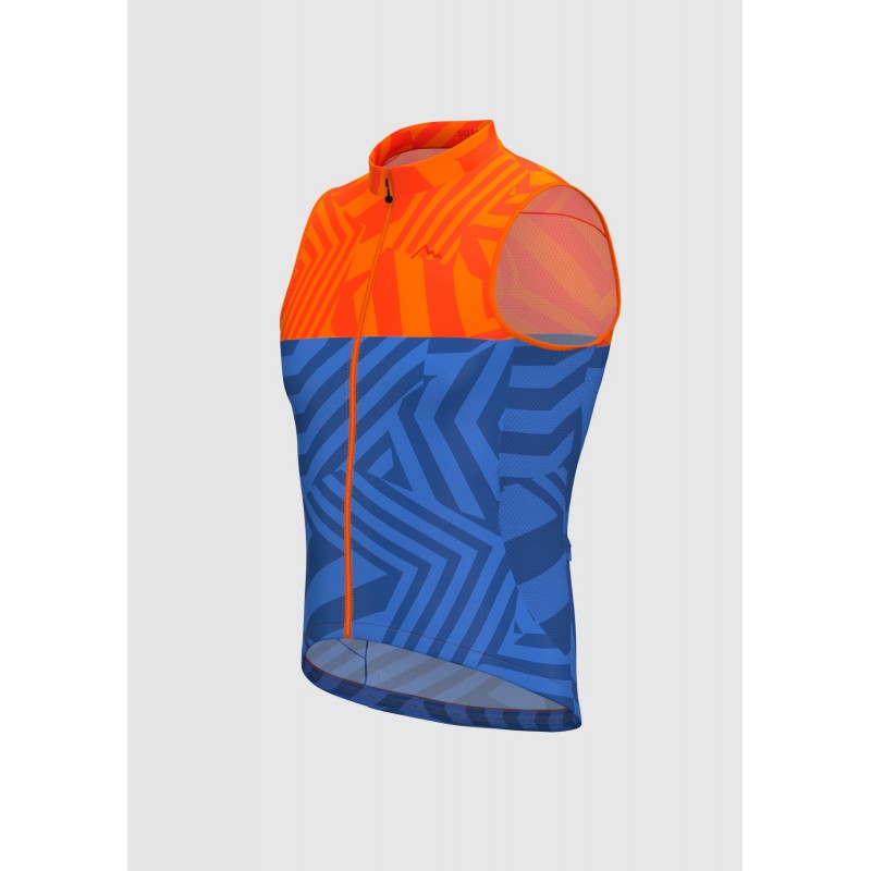 Orange-Blue Ultra Light Cycling Vest  | MOUNTAINBIKES