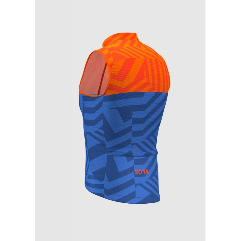 Orange-Blue Ultra Light Cycling Vest  | MOUNTAINBIKES