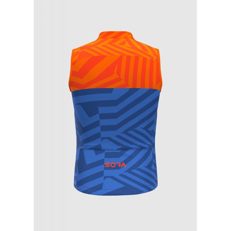 Orange-Blue Ultra Light Cycling Vest  | MOUNTAINBIKES