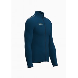 Stelvio Thermal Cycling Jersey Blue | GRAVEL CYCLING