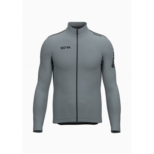 Stelvio Thermal Cycling Jersey Blue | GRAVEL CYCLING