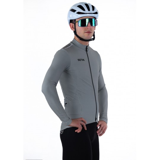 Stelvio Thermal Cycling Jersey Blue | GRAVEL CYCLING