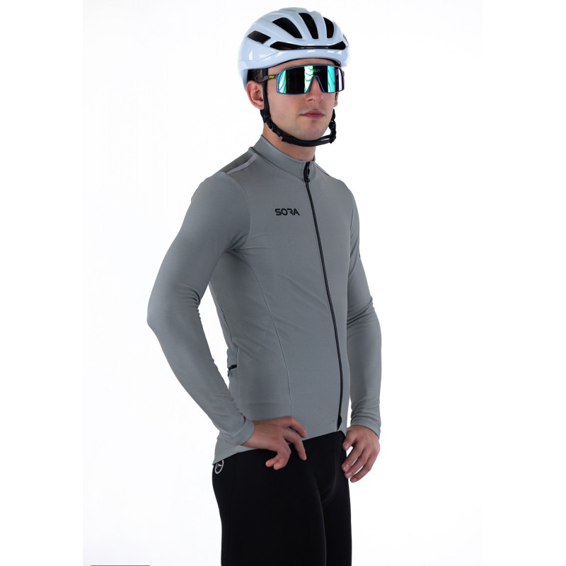 Stelvio Thermal Cycling Jersey Blue | GRAVEL CYCLING