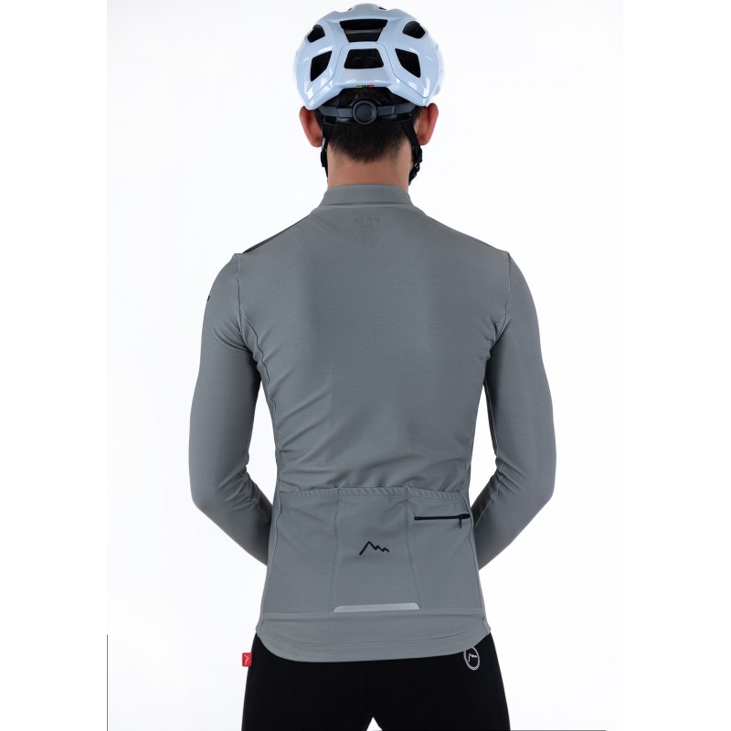 Stelvio Thermal Cycling Jersey Blue | GRAVEL CYCLING