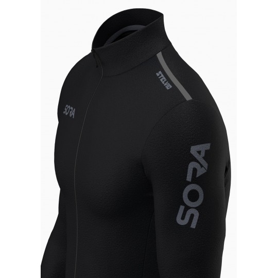 Stelvio Thermal Cycling Jersey Blue | GRAVEL CYCLING