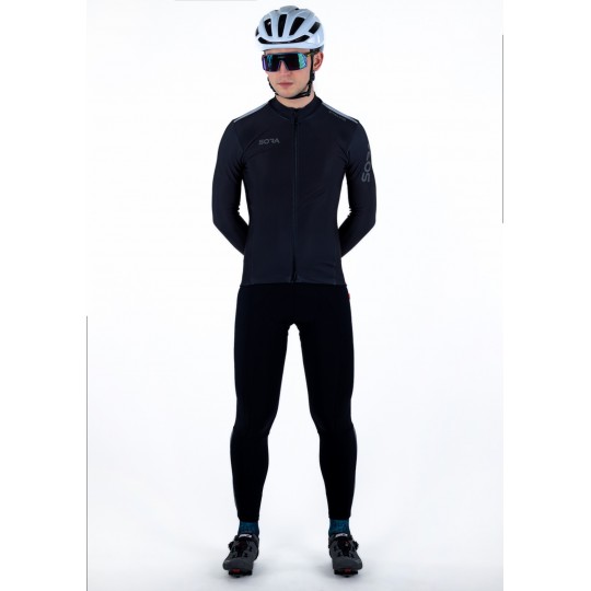 Stelvio Thermal Cycling Jersey Blue | GRAVEL CYCLING