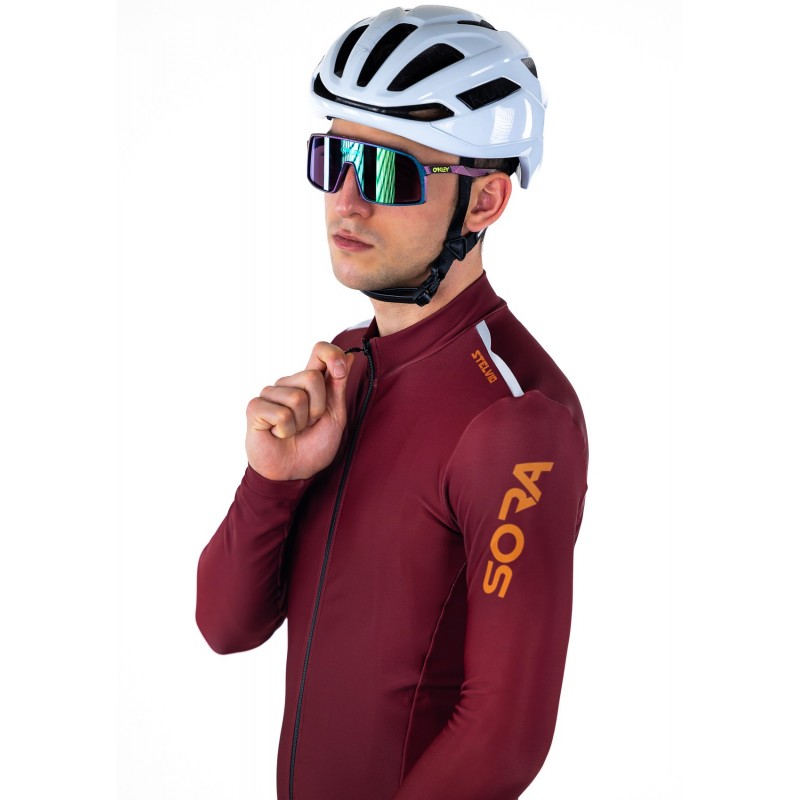 Stelvio Thermal Cycling Jersey Blue | GRAVEL CYCLING