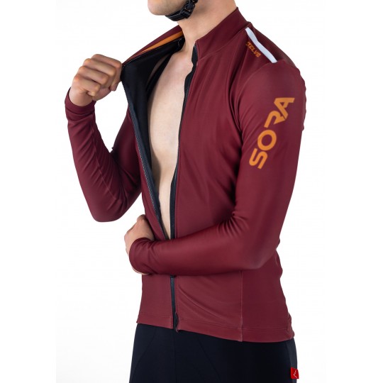Stelvio Thermal Cycling Jersey Blue | GRAVEL CYCLING