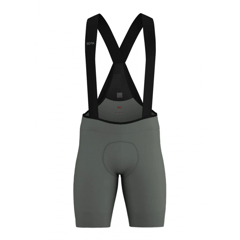 Men's Grey Road Racer Bib Shorts | FOR CYCLISTS