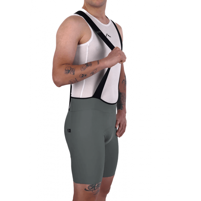 Men's Grey Road Racer Bib Shorts | FOR CYCLISTS