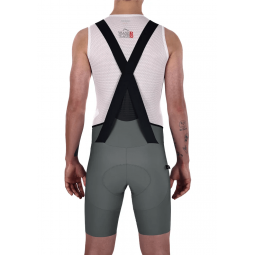 Men's Grey Road Racer Bib Shorts | FOR CYCLISTS