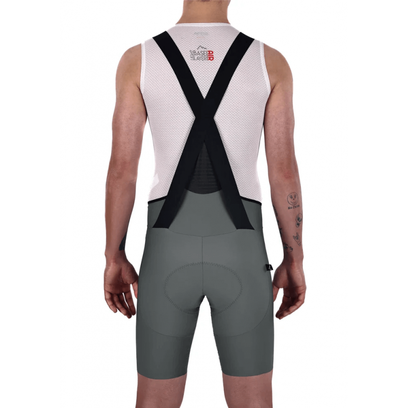 Men's Grey Road Racer Bib Shorts | FOR CYCLISTS
