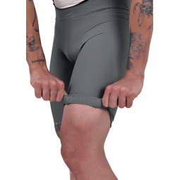 Men's Grey Road Racer Bib Shorts | FOR CYCLISTS