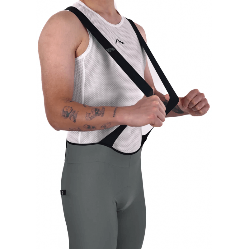 Men's Grey Road Racer Bib Shorts | FOR CYCLISTS