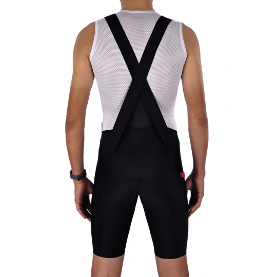 Men's Black Road Racer Bib Shorts | SORACYCLING
