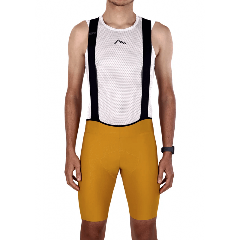 Men's Mustard Road Racer Bib Shorts | SORACYCLING