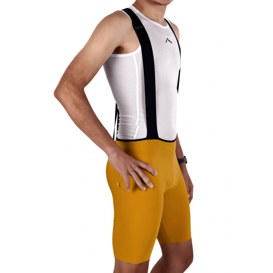 Men's Mustard Road Racer Bib Shorts | SORACYCLING